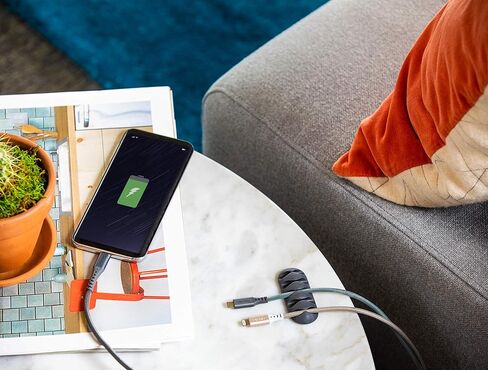كابل Ventev مسطح USB C إلى Apple Lightning عالي السرعة خالٍ من التشابك بطول 6 أقدام in Kuwait
