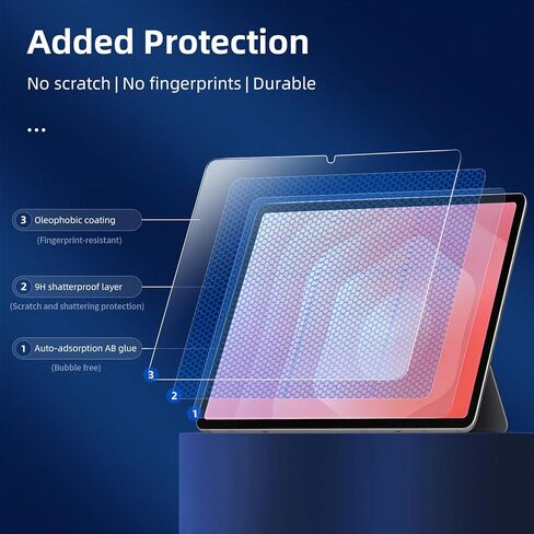 NEW'C [2 Pack Designed for Samsung Galaxy Tab A8 10.5 (2021) Screen Protector Tempered Glass, Case Friendly Ultra Resistant in Kuwait