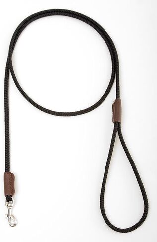 Mendota Pet Show Snap Leash - Dog Lead - Made in The USA - Black, 1/8 in x 4 ft - for Small Breeds in Saudi Arabia