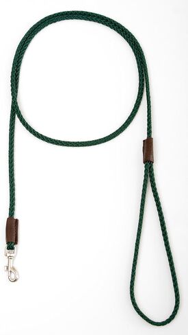 Mendota Pet Show Snap Leash - Dog Lead - Made in The USA - Black, 1/8 in x 4 ft - for Small Breeds in Saudi Arabia