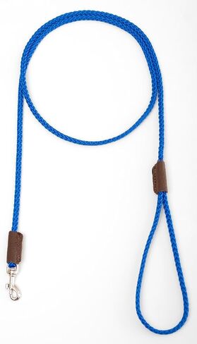 Mendota Pet Show Snap Leash - Dog Lead - Made in The USA - Black, 1/8 in x 4 ft - for Small Breeds in Saudi Arabia