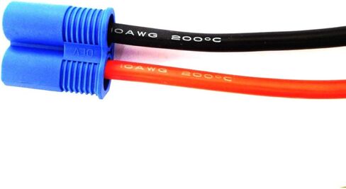 WST EC8 إلى 4MM BANANA PLUT PLUT BATTER RC موصل محول كبل الرصاص الرصاص (30 سم / 10AWG) × 2 أجهزة الكمبيوتر in Kuwait