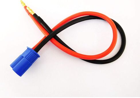 WST EC8 إلى 4MM BANANA PLUT PLUT BATTER RC موصل محول كبل الرصاص الرصاص (30 سم / 10AWG) × 2 أجهزة الكمبيوتر in Kuwait
