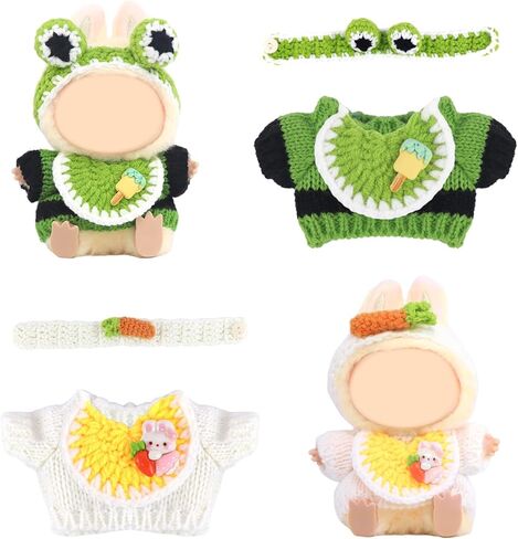 2 عبوات الملابس المحددة لأحذية الدمى التي تبلغ مساحتها 17 سم ووزن ووزرة مخصصة للملحقات البالغة 17 سم ملابس ، ملابس لطيفة لللباس 6.7 "دمية in Kuwait