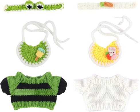 2 عبوات الملابس المحددة لأحذية الدمى التي تبلغ مساحتها 17 سم ووزن ووزرة مخصصة للملحقات البالغة 17 سم ملابس ، ملابس لطيفة لللباس 6.7 "دمية in Kuwait