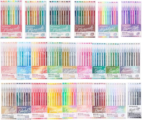 207 Colors Gel Pens with Fine Point for Adult Coloring Books, Colors Stackable Acrylic Pens for Journals, Drawing, Writing and Student Supplies in Saudi Arabia