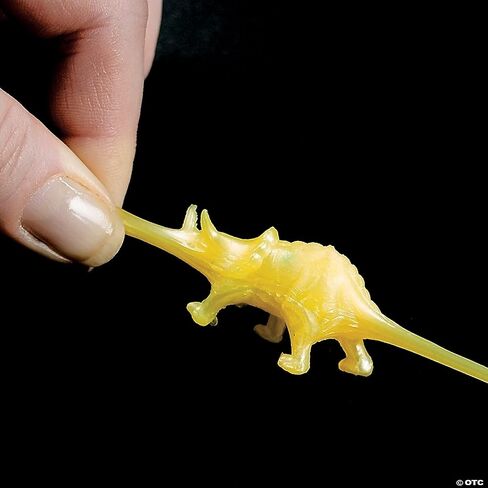 Fun Express Pearlized Squishy Dinosaurs - Goodie Bags, Handouts and Birthday Party Favors Toys - VBS Vacation Bible School Supplies/Decor - Bulk Set of 48 in Saudi Arabia