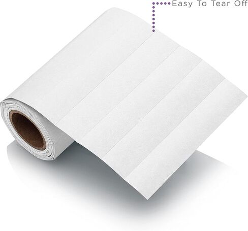 Carstens - White 1.5-4 Inch Binder Spine Insert Cards, 5.25 x 1 Inch, Roll of 200 (1696 Series) - Ideal for 1.5-4 Inch Spine Insert Adhesive Pockets in Saudi Arabia