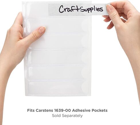 Carstens - White 1.5-4 Inch Binder Spine Insert Cards, 5.25 x 1 Inch, Roll of 200 (1696 Series) - Ideal for 1.5-4 Inch Spine Insert Adhesive Pockets in Saudi Arabia