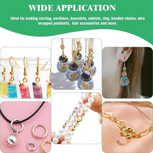 Yauhar 11666pcs Make Jewelry Make Supplies Kit تحتوي على نتائج الفضة والذهبية ، ومشابك مخلب جراد البحر ، وسلسلة موسع القلادة ، وأسلاك الديكور ، وخلايا المجوهرات لـ DIY والإصلاح in Kuwait