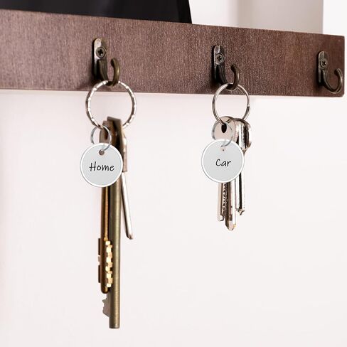 50 PCS Metal Key Label علامات مع حلقة - 1.57 بوصة حول الورق مفتاح العلامات علامات مفتاح قابلة للكتابة على الوجهين in Saudi Arabia
