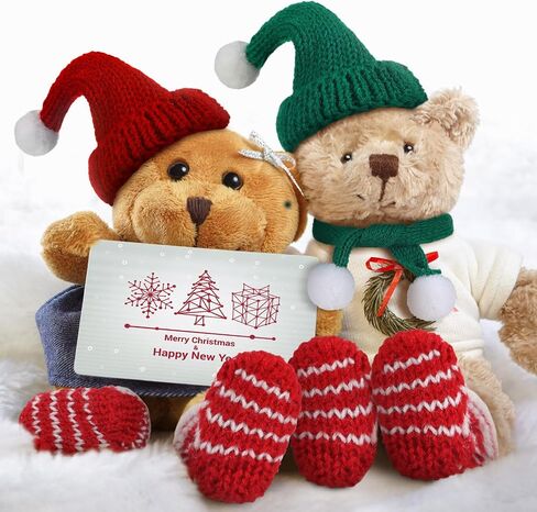 Zhanmai 12 PCS Aristrics Doll Associory Clothers Clother Christmas Christms Kit Hats Socks Gloves Dickf Sets Decoration (Style Style) in Saudi Arabia