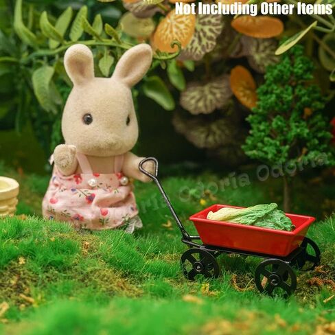 Odoria 1/24 Miniature Red Wagon Dollhouse Decoration Accessories in Saudi Arabia