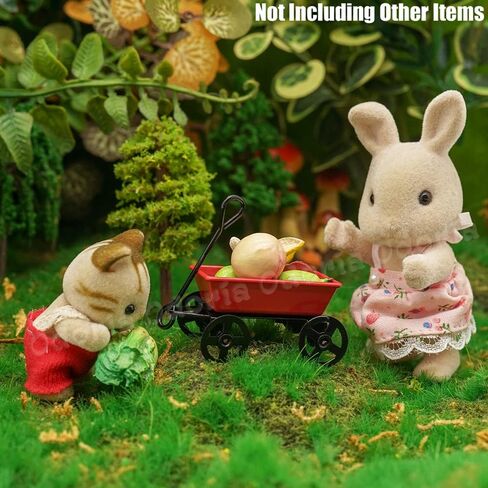 Odoria 1/24 Miniature Red Wagon Dollhouse Decoration Accessories in Saudi Arabia