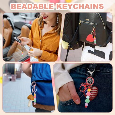 سلاسل المفاتيح القابلة للخروج من Patikil ، مجموعة مفاتيح Metal DIY من صنع حلقات مفتاح مع أشرطة سلسلة فارغة مع خطاف جراد البحر in Saudi Arabia