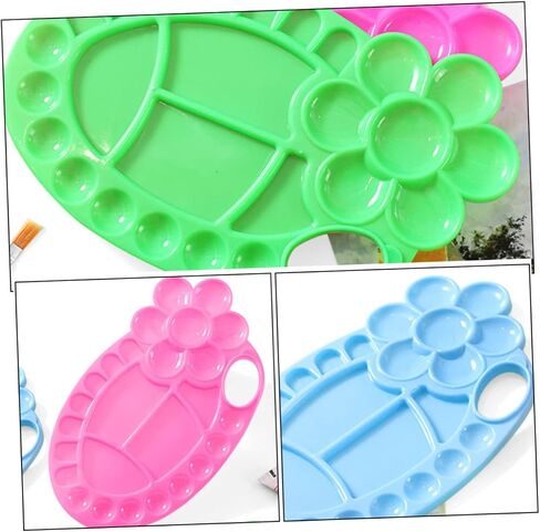 Gadpiparty 8Pcs Pigment Mixing Plate Color Mixing Trays for Watercolor Painting Ergonomic Design for Left Right Handed Use Easy to Clean and Store for DIY Art Projects in Saudi Arabia