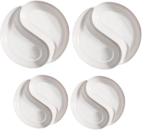 Doitool Tai Ji Paint Paint Palette Set 4pcs Round Round Roaterlor Mixing Drays for Artists Fair Paint Mutray in Saudi Arabia