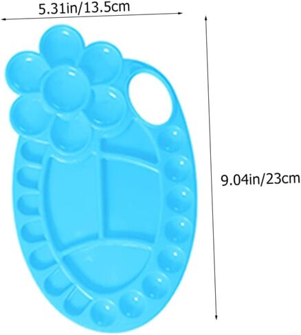 8-Piece Oval Plastic Pigment Mixing Tray for Artists for DIY Oil Painting Watercolor Mixing and Craft Projects in Saudi Arabia