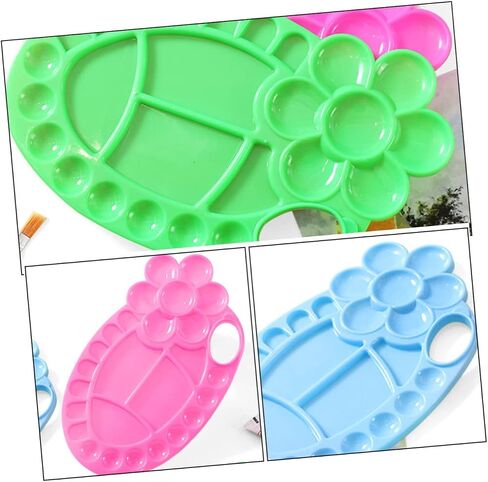 8-Piece Oval Plastic Pigment Mixing Tray for Artists for DIY Oil Painting Watercolor Mixing and Craft Projects in Saudi Arabia