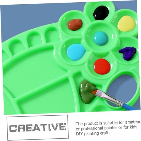 8-Piece Oval Plastic Pigment Mixing Tray for Artists for DIY Oil Painting Watercolor Mixing and Craft Projects in Saudi Arabia