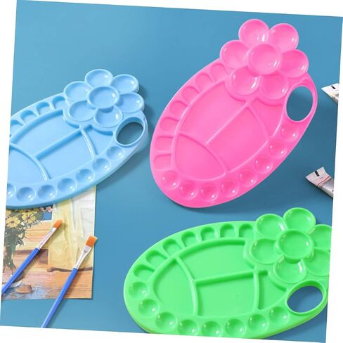 8-Piece Oval Plastic Pigment Mixing Tray for Artists for DIY Oil Painting Watercolor Mixing and Craft Projects in Saudi Arabia