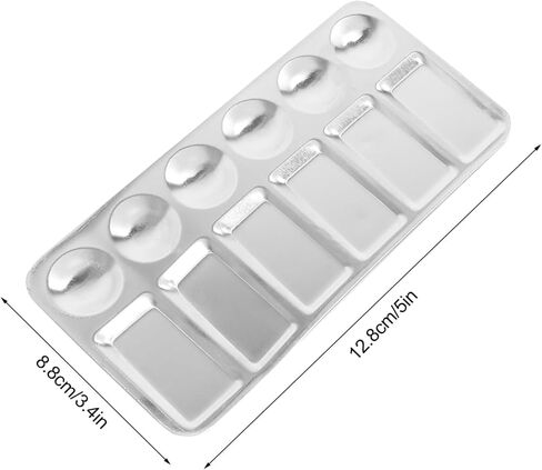 4 Pcs Art Painting Tray Pallet with Wells Lightweight and Washable for Mixing Colors for Artists and Crafts in Saudi Arabia