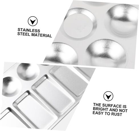 4 Pcs Art Painting Tray Pallet with Wells Lightweight and Washable for Mixing Colors for Artists and Crafts in Saudi Arabia