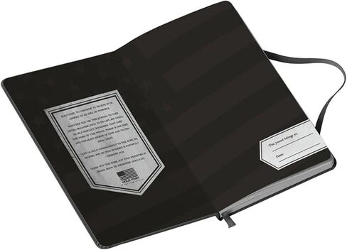 Hold Fast Kerusso Notebook With 191 Lined Journal Pages, 5.75 x 8.5 Inch Faux-Leather Cover, Grey Embossed American Flag in Saudi Arabia