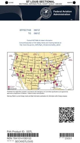 FAA St Louis Sectional Chart (SSTL) - Always Current Aeronautical Map - Select Chart Cycle in Saudi Arabia
