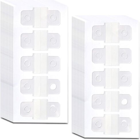 300 Pcs Sturdy Ring Binder Stickers, Clear Self-Adhesive Hole Reinforcement Tabs for Documents, Photos, Postcards - Heavy Duty Plastic Hanging Tabs for Office, School, and Retail Display Organizer in Kuwait