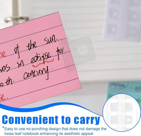 300 Pcs Sturdy Ring Binder Stickers, Clear Self-Adhesive Hole Reinforcement Tabs for Documents, Photos, Postcards - Heavy Duty Plastic Hanging Tabs for Office, School, and Retail Display Organizer in Kuwait