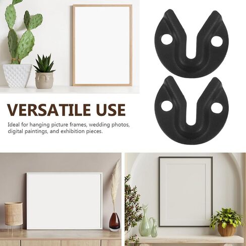 ARTIBETTER 8pcs Heavy Duty Metal Keyhole Hangers for Picture Frames and Mirrors Easy Installation Hanging Hooks Versatile Wall Mounting for Artwork and Decor in Saudi Arabia