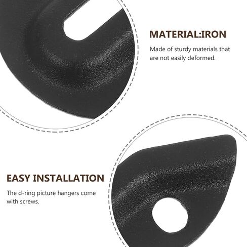 ARTIBETTER 8pcs Heavy Duty Metal Keyhole Hangers for Picture Frames and Mirrors Easy Installation Hanging Hooks Versatile Wall Mounting for Artwork and Decor in Saudi Arabia