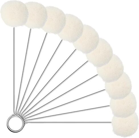 Mabor 10pcs Wool Daubers لصبغ الجلود ، قضيب فرشاة الكرة الصوف Dauber in Saudi Arabia