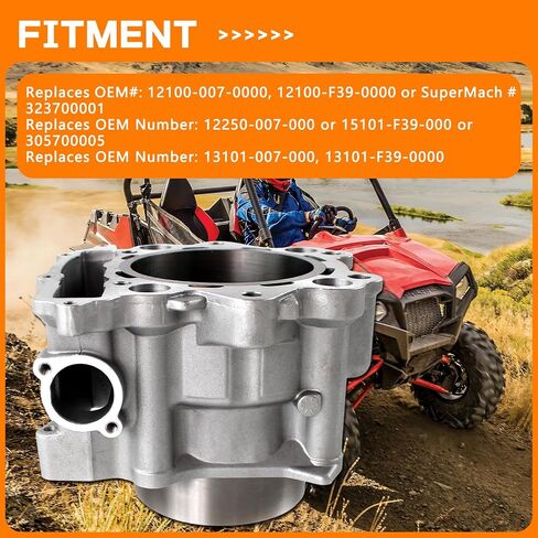 Cylinder Piston Gasket Top End Kit 86.5mm Compatible with Honda Rancher TRX420 FE FM TE TM 2007-2018 After-Market Parts in Saudi Arabia