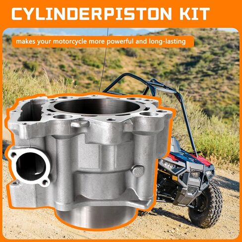 Cylinder Piston Gasket Top End Kit 86.5mm Compatible with Honda Rancher TRX420 FE FM TE TM 2007-2018 After-Market Parts in Saudi Arabia