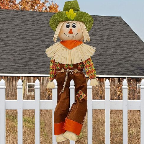 5 Pieces Scarecrow Straw Kit Paper Scarecrow Costume Accessories Neck Arm and Ankle Ties for Party Accessory Halloween Decoration in Saudi Arabia