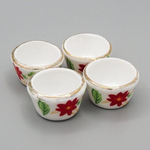 Odoria 1/12 Miniature Bowls 4Pcs Dollhouse Decoration Accessories in Saudi Arabia