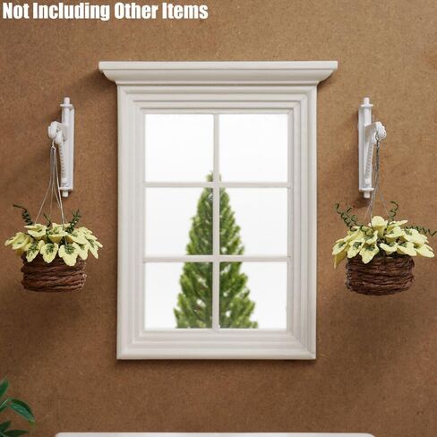 Odoria 1/12 Miniature Hanging Plants and Hook Hanger 2Pcs Mini Tiny Potted Plant Miniatures Dollhouse Decoration Accessories Doll House Accessory, Dark Green in Saudi Arabia