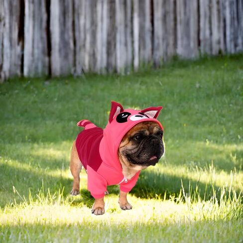 iChoue French Bulldog Ladybug Ladybird Lady Bug Caterpillar Insect Halloween Costumes Hoodies Sleeveless Clothes Outfits Cosplay Shirts for Dogs Frenchie Pug Boston Puppy - Black Red, Medium in Kuwait