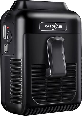 ترقية مروحة مشبك الخصر، مروحة يمكن ارتداؤها، مروحة جسم شخصية محمولة، قوية 8000 مللي أمبير في الساعة، مروحة تبريد ومنع ضربات الحرارة تصل إلى 23 ساعة (رمادي / 8000 مللي أمبير في الساعة) in Kuwait