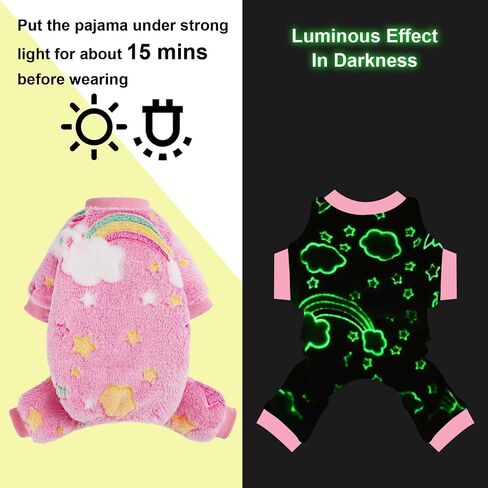 Fleece Dog PJS - ملابس جرو صغيرة جدًا ، ناعمة وممتدة للكلاب لشيهواهوا يوركي كات ، XS in Kuwait