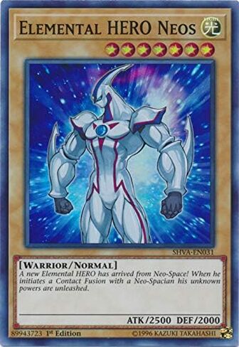 Yu-Gi-Oh! - Elemental HERO Neos - SHVA-EN031 - Super Rare - 1st Edition - Shadows In Valhalla in Saudi Arabia