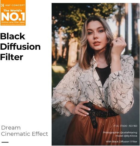 K&F CONCEPT 100x100mm Square Black Diffuison 1/4 Effect Filter in Kuwait