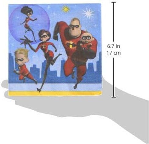 American Greetings Incredibles 2 Lunch Napkins, 16-Count, One Size in Saudi Arabia