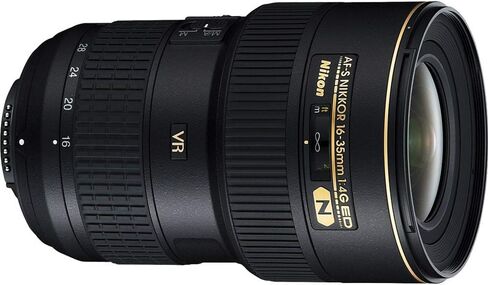 نيكون AF-S FX NIKKOR مقاس 16-35 مم f/4G ED عدسة تكبير لتقليل الاهتزاز مع التركيز التلقائي لكاميرات نيكون DSLR (متجددة) in Saudi Arabia