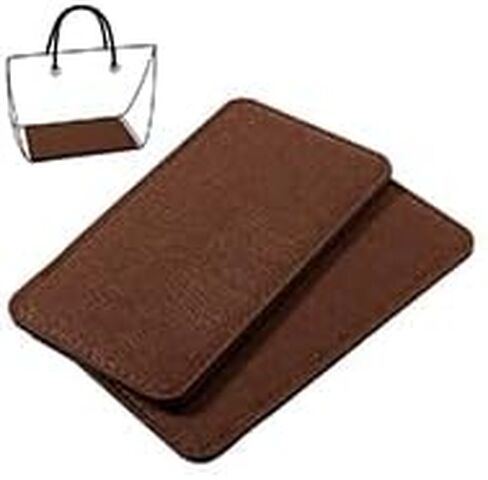 PH PandaHall 2pcs Purse Shaper, 9 x 4.8 inch Handbag Base Brown Felt Bag Bottom Shaper Purse Insert Rectangle Bag Liner Board for Women DIY Tote Bags Crochet Knitting Bags Backpack, 1/3" Thick in Saudi Arabia