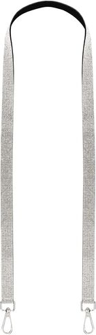 Framendino ، Rhinestone Prestraps Crystal Crossbody Bag Strap Presential for Women (Silver) in Kuwait