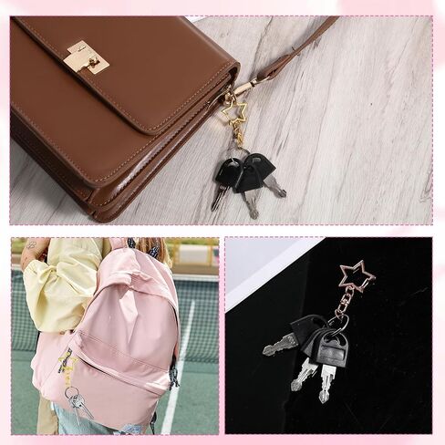 30pcs Star Clasps Star Clips for Keychains Spring Snap Keychain Clip Spring Snap Hook with Chain Hanging Buckle and Open Jump Ring Metal Swivel Snaps Hook Key Ring DIY Key Rings Connector Accessories in Saudi Arabia