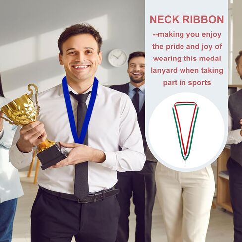 PATIKIL Award Neck Ribbons, 50 Pack Polyester Medal Lanyards with Snap Clip Blank Award Ribbon for Competitions Achievement Sports Party, Pink in Saudi Arabia